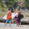 The brandnew Shinn Kiteboards @ Surfers Point Barbados