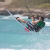 Steve jumping the Shinn Kiteboard @ the Point