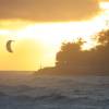 Kitesurfer in the sunset @ Barbados