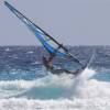 Arjen going for a aerial with the Sailboards Tarifa Freewave 85