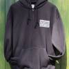 Windsurfing Renesse vintage hooded sweat black front