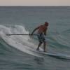Arjen stand up paddle surfing the Starboard 9'8 @ Barbados
