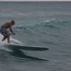 Arjen down the line with the Starboard 9'8 Sup @ Surfers Point Barbados