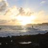 Sunset surfing @ the Point Barbados