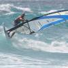 Arjen backside waveriding with the Sailboards Tarifa & Loftsails Lip Wave @ Barbados