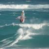 Arjen taking off with the Fanatic Quad @ Ocean Spray Barbados