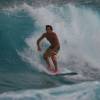 Brandon surfing a overhead wave @ Surfers Point