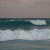 Brandon in the big waves @ the Point Barbados