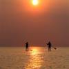 Sunset SUP session @ Renesse zomer 2011