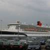 Queen Mary 2 world biggest cruiseliner in Southampton