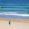 Adelimar checking the surf @ Fistral Beach Newquay