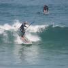 Arjen testing the Starboard sup in Newquay