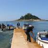 The boats to get to the St. Michaels Mount