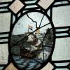 Dutch ship on a window of the castle at St. Michaels Mount