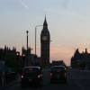 The Big Ben in the sunset