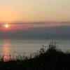 The English Channel in the sunset seen from the French side THE END!