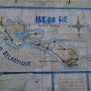 Handpainted map of Ile de Ré