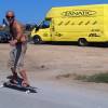 Arjen riding the Fanatic Sunset longboard surfskate @ Ile de Ré