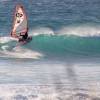 Pedro, shaper of Sailboards Tarifa testing in Bolonia