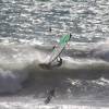 Lalo Goya riding the waves in Tarifa