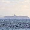 Emma Mærsk biggest containership in the world passing Tarifa