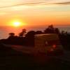 Windsurfing Renesse van in the sunset @ Bolonia