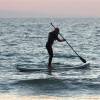 Testing the 2012 inflatable sup from Starboard @ Torre de la Pena