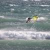 Pedro shaper of Sailboards Tarifa backside in Canos de Meca