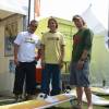 Da WSR Teamriders Mario & Henri with Francisco Goya @ da Surffestival Brouwersdam 14.06.03
