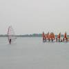 WSR Teamrider Daan Cools & worlds longest windsurfboard @ da Surffestival Brouwersdam 14.06.03